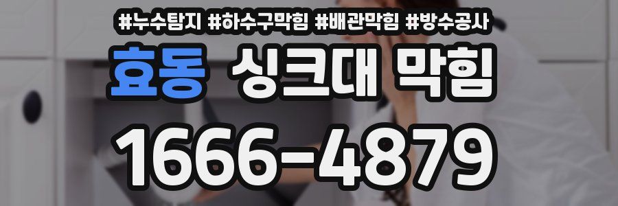 효동 싱크대 막힘