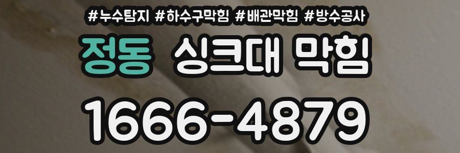 정동 싱크대 막힘