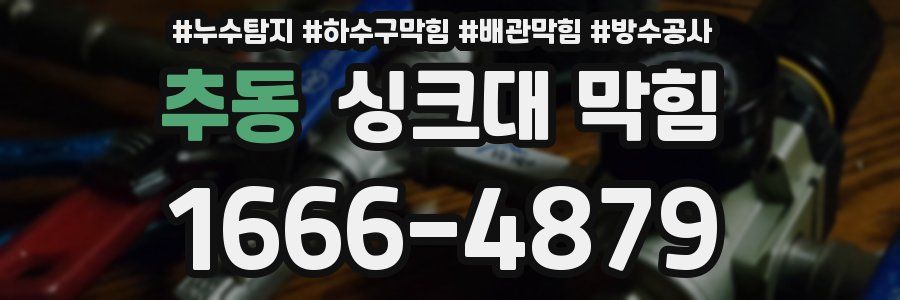 추동 싱크대 막힘