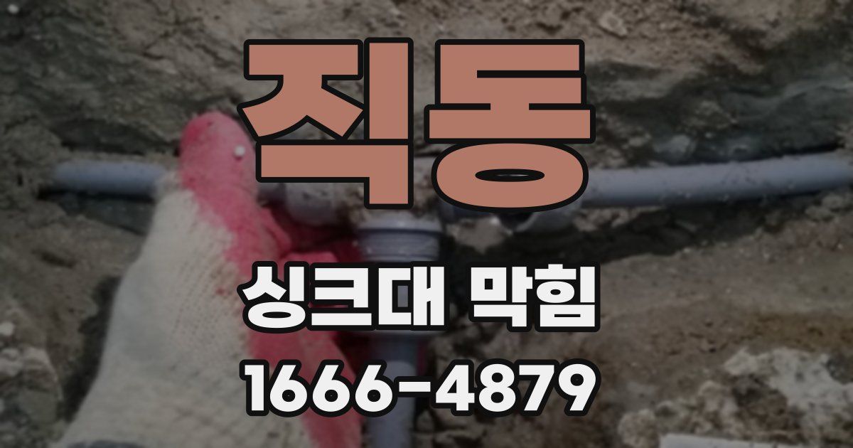 직동 싱크대 막힘