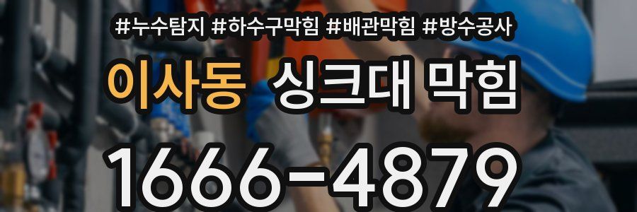 이사동 싱크대 막힘