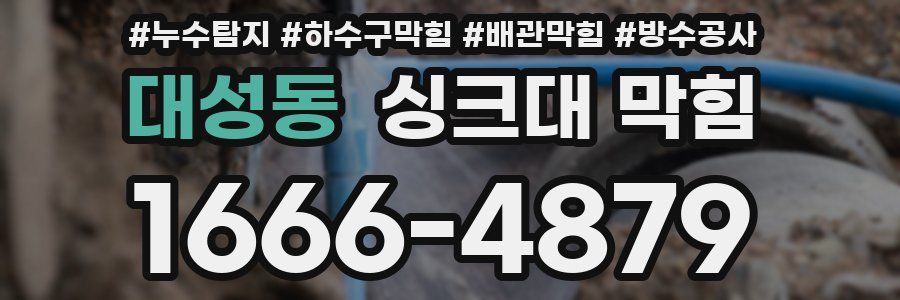 대성동 싱크대 막힘