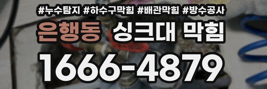 은행동 싱크대 막힘