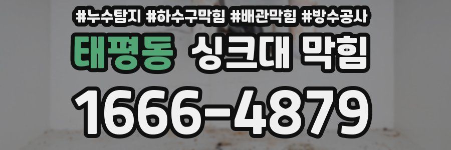 태평동 싱크대 막힘