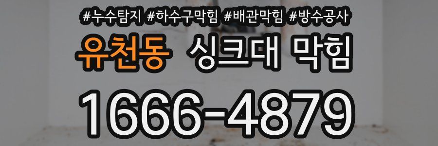 유천동 싱크대 막힘