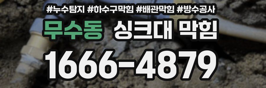 무수동 싱크대 막힘
