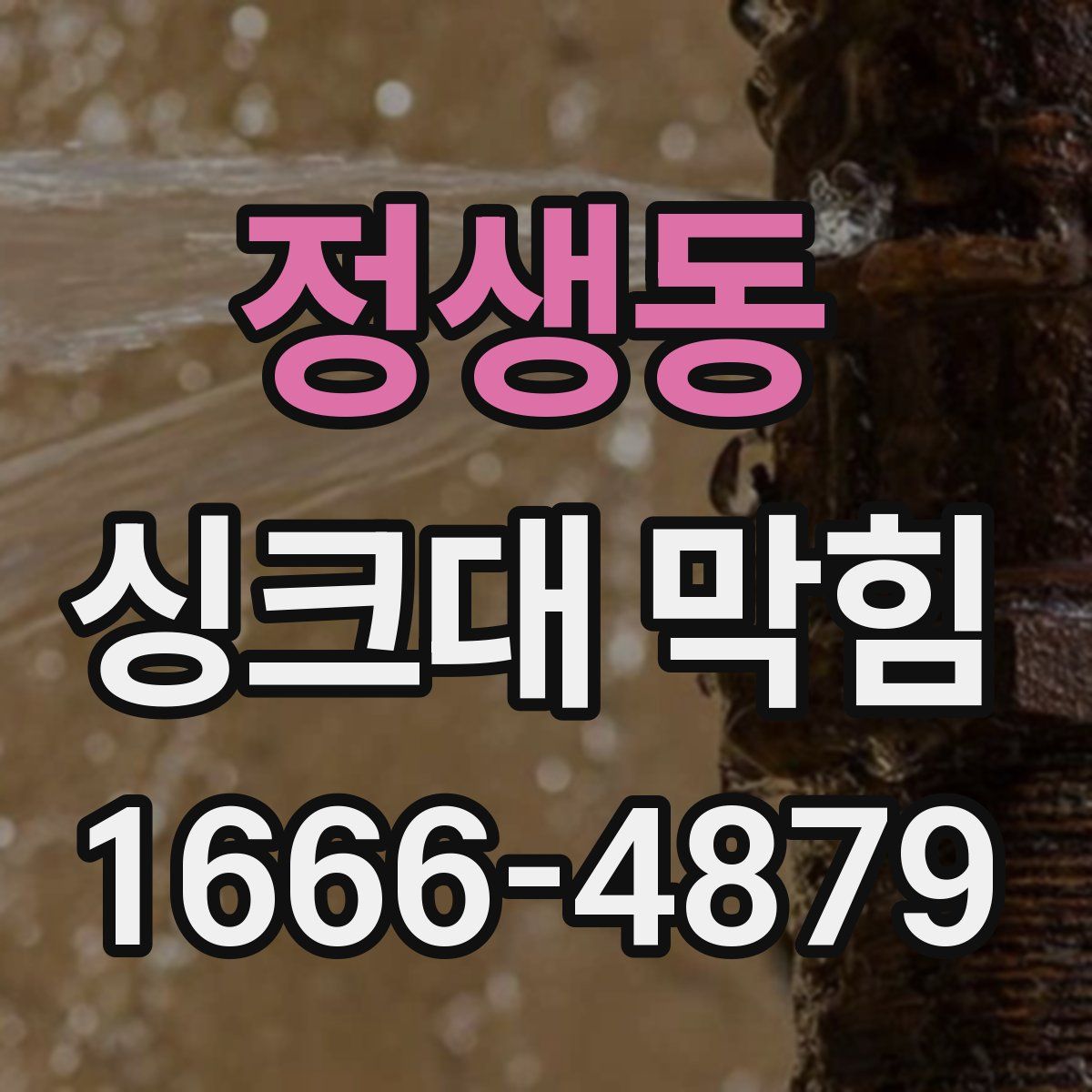 정생동 싱크대 막힘