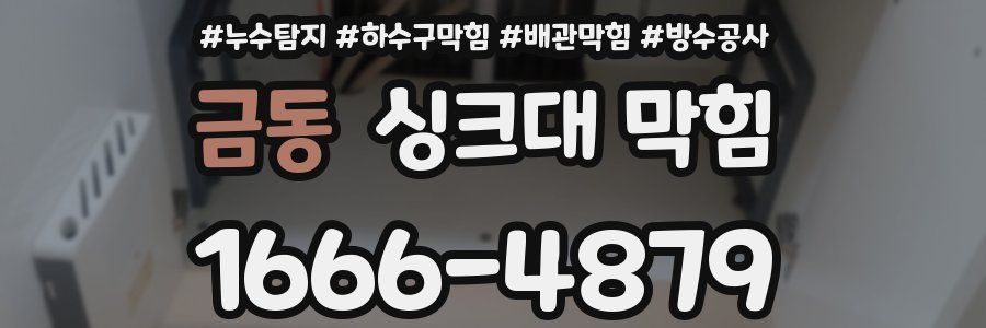 금동 싱크대 막힘
