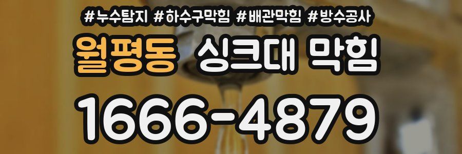 월평동 싱크대 막힘
