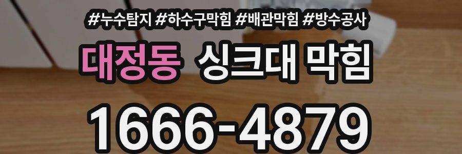 대정동 싱크대 막힘