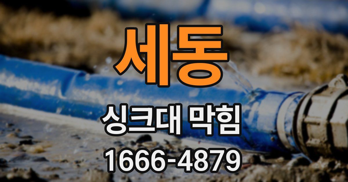 세동 싱크대 막힘