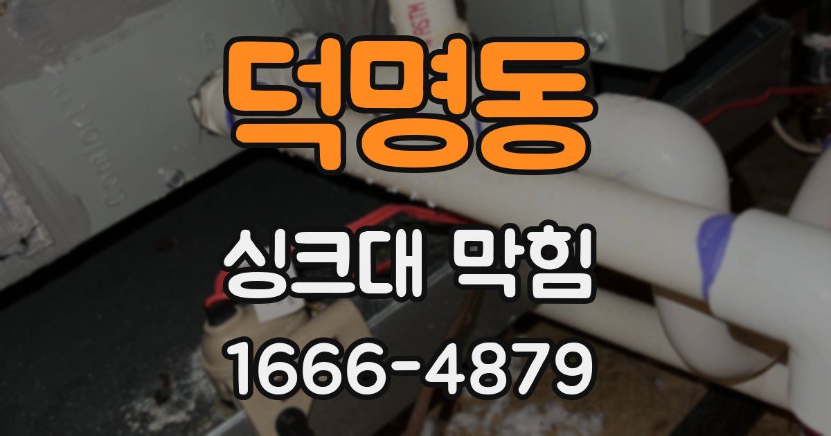 덕명동 싱크대 막힘