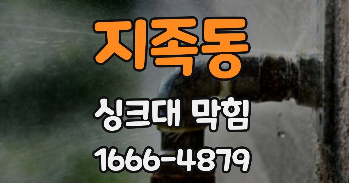 지족동 싱크대 막힘