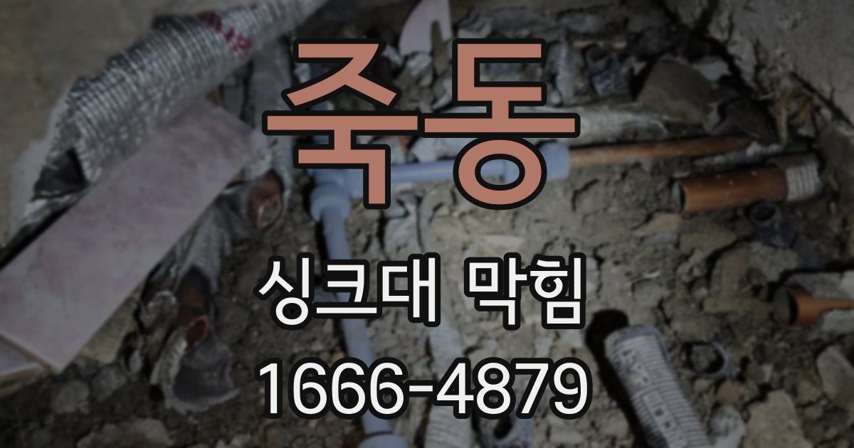 죽동 싱크대 막힘
