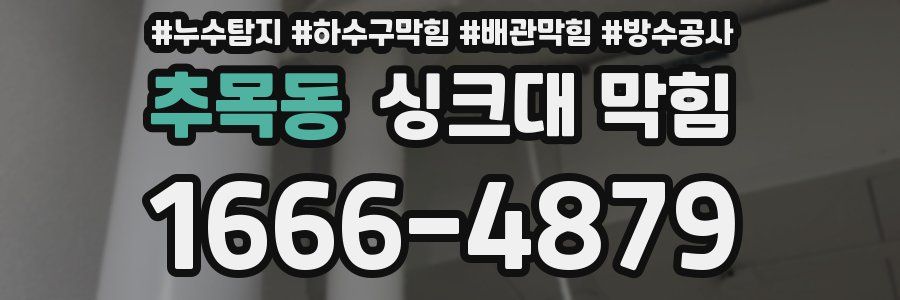 추목동 싱크대 막힘
