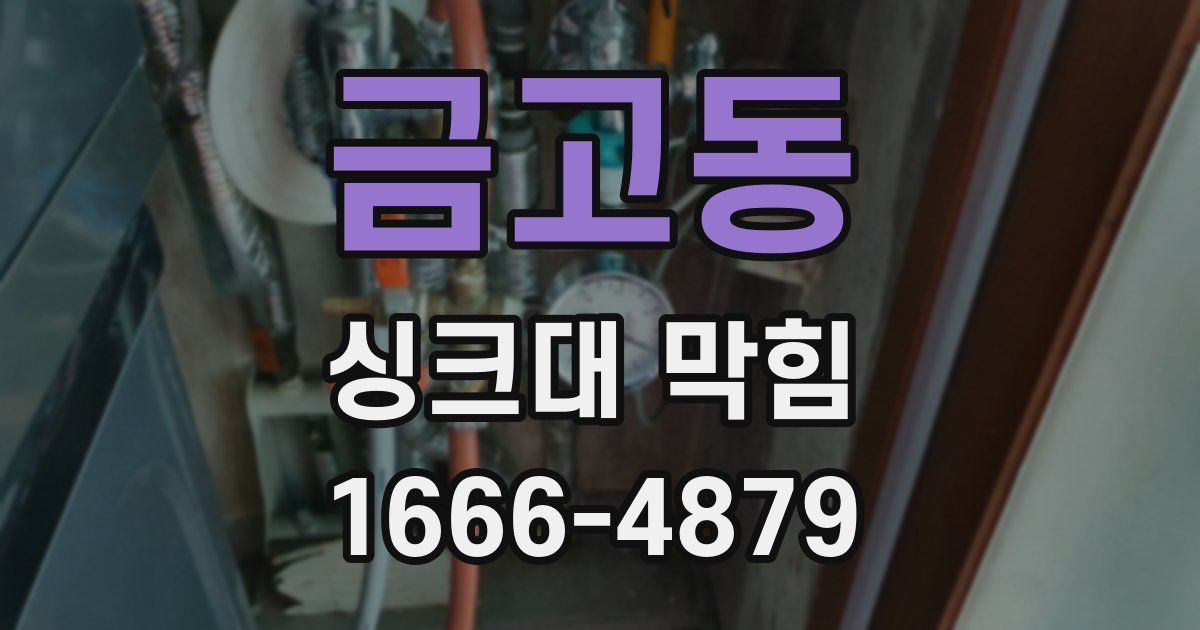 금고동 싱크대 막힘