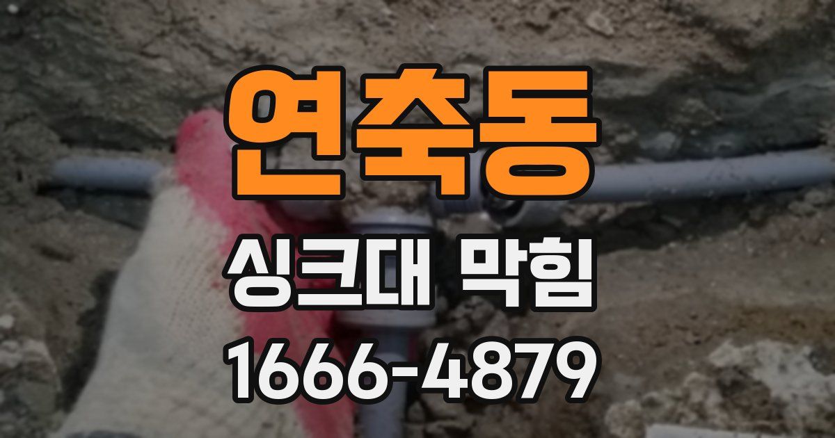 연축동 싱크대 막힘