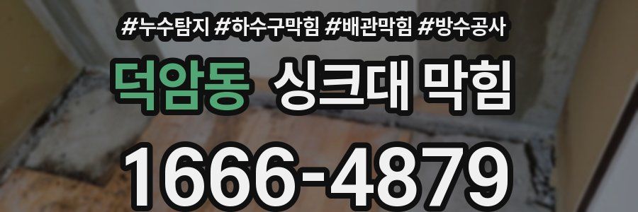덕암동 싱크대 막힘