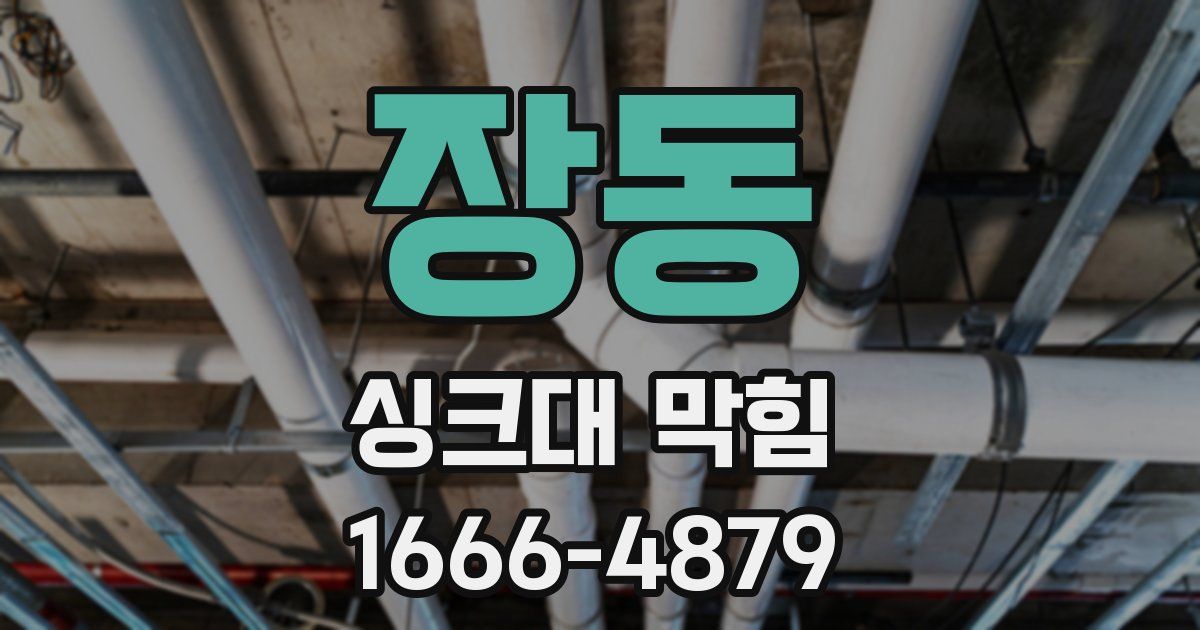 장동 싱크대 막힘