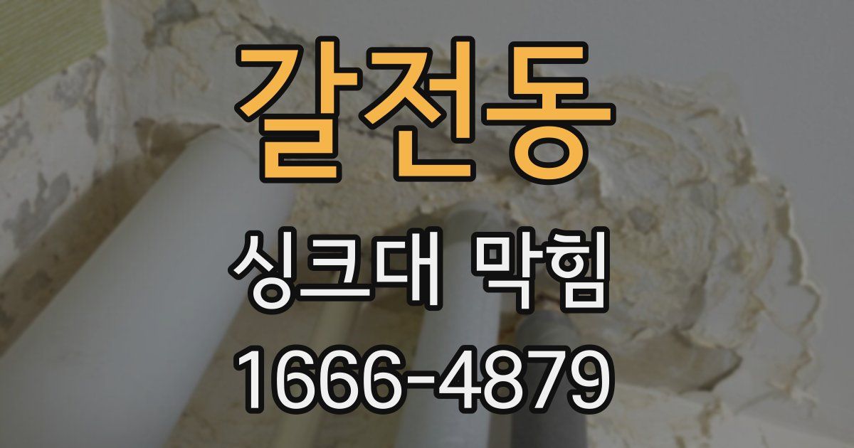 갈전동 싱크대 막힘