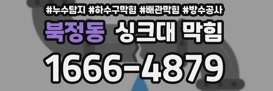 북정동 싱크대 막힘