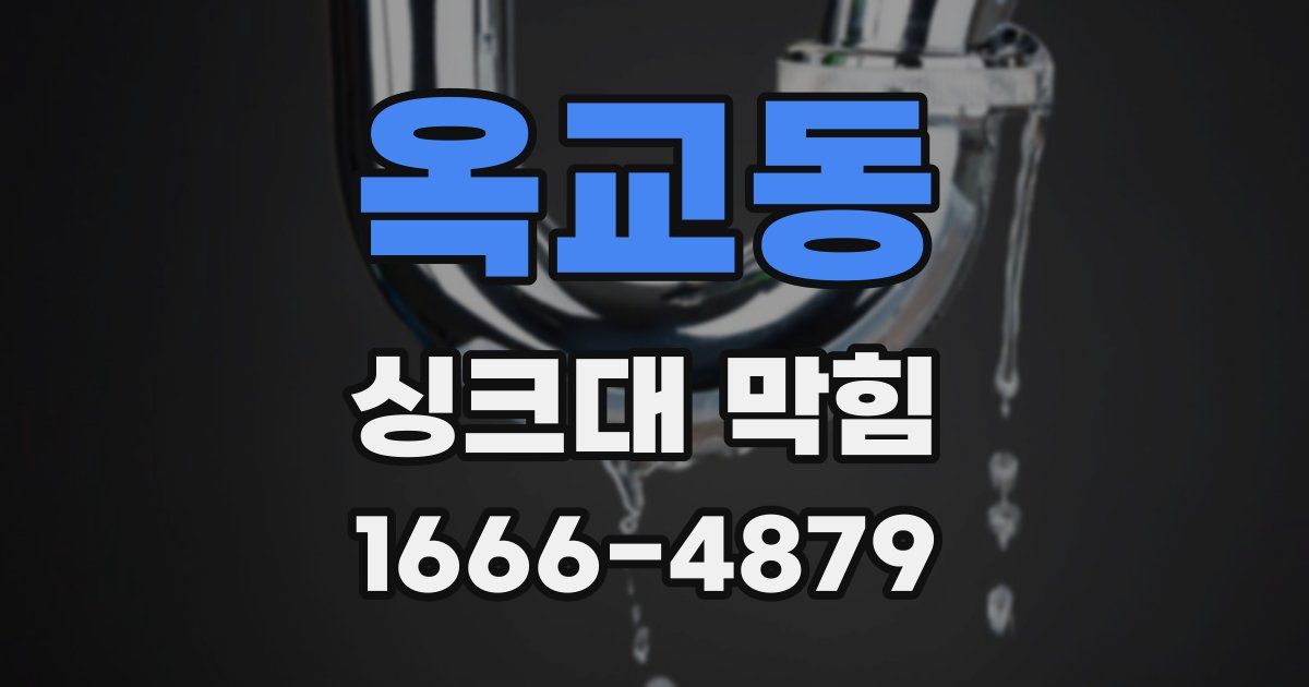 옥교동 싱크대 막힘