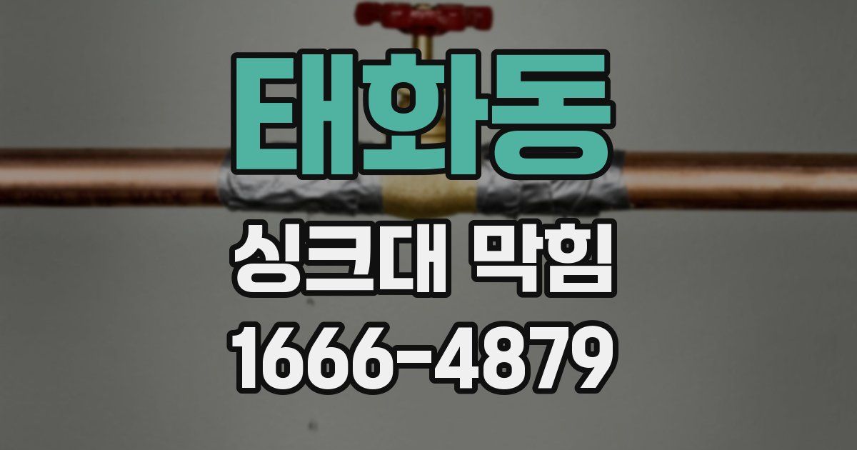 태화동 싱크대 막힘