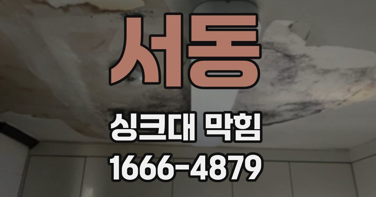 서동 싱크대 막힘