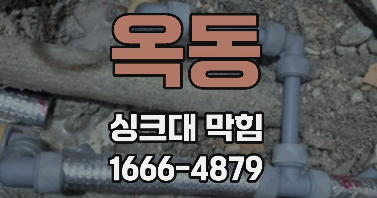 옥동 싱크대 막힘