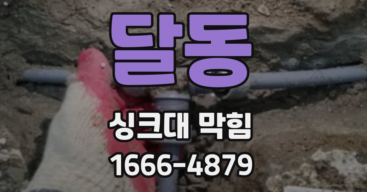달동 싱크대 막힘