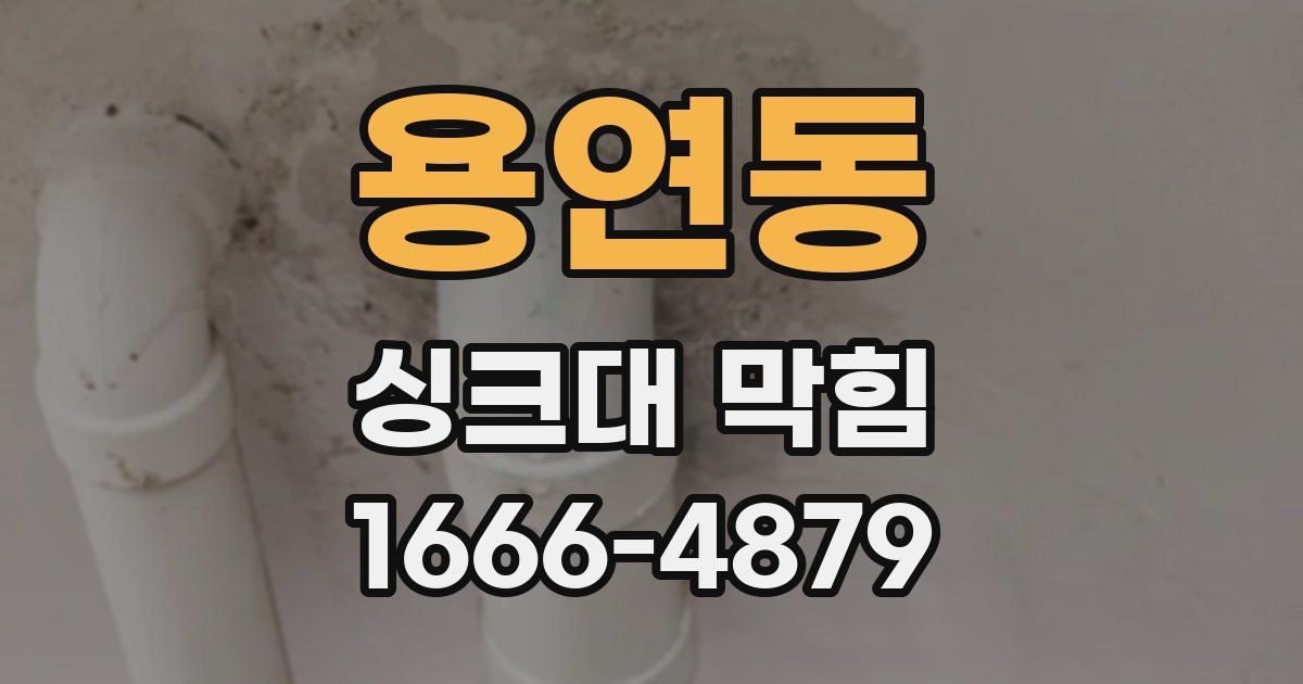 용연동 싱크대 막힘