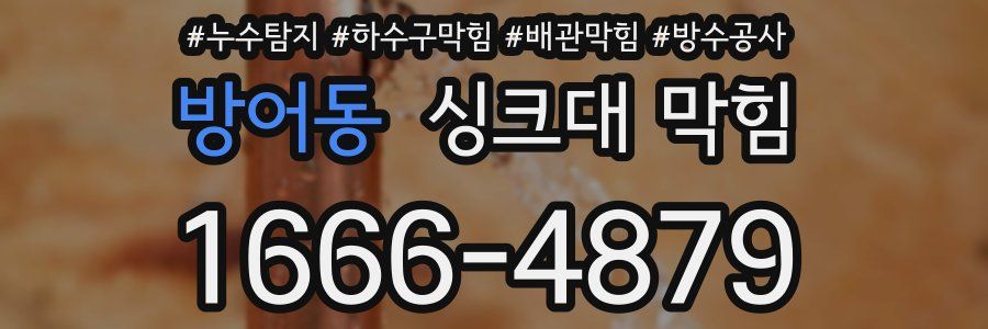방어동 싱크대 막힘