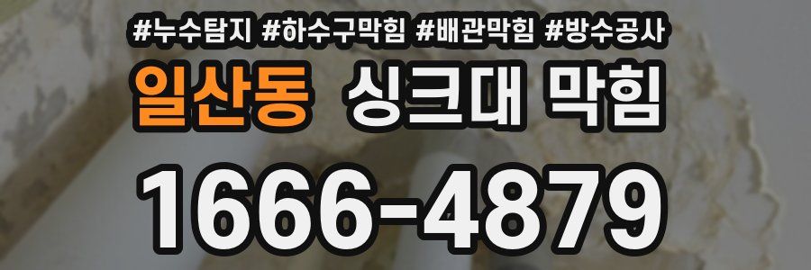 일산동 싱크대 막힘