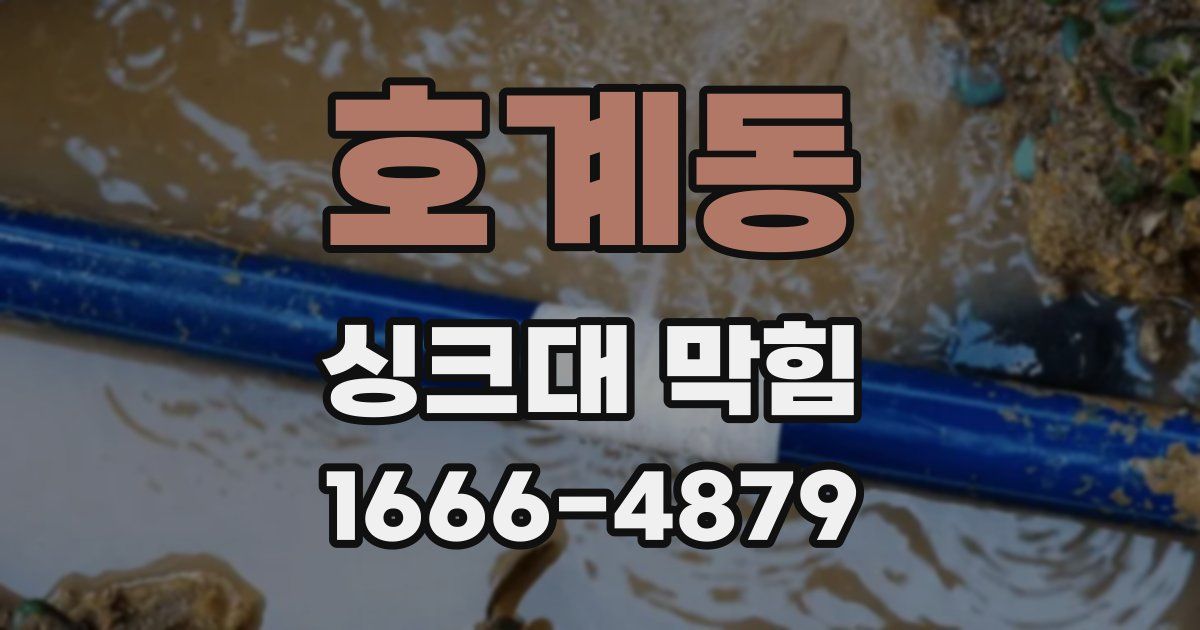 호계동 싱크대 막힘