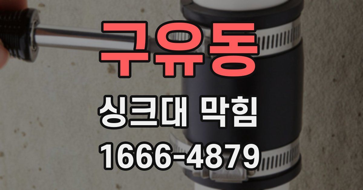구유동 싱크대 막힘