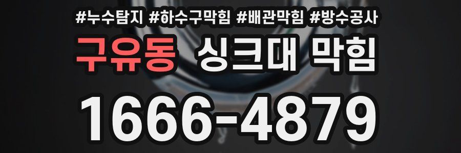 구유동 싱크대 막힘
