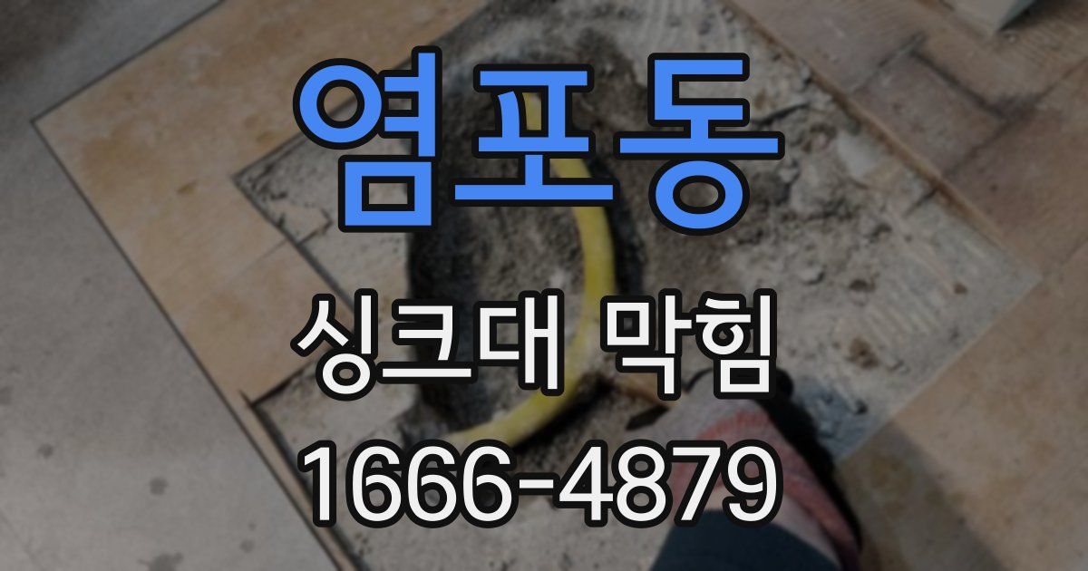 염포동 싱크대 막힘