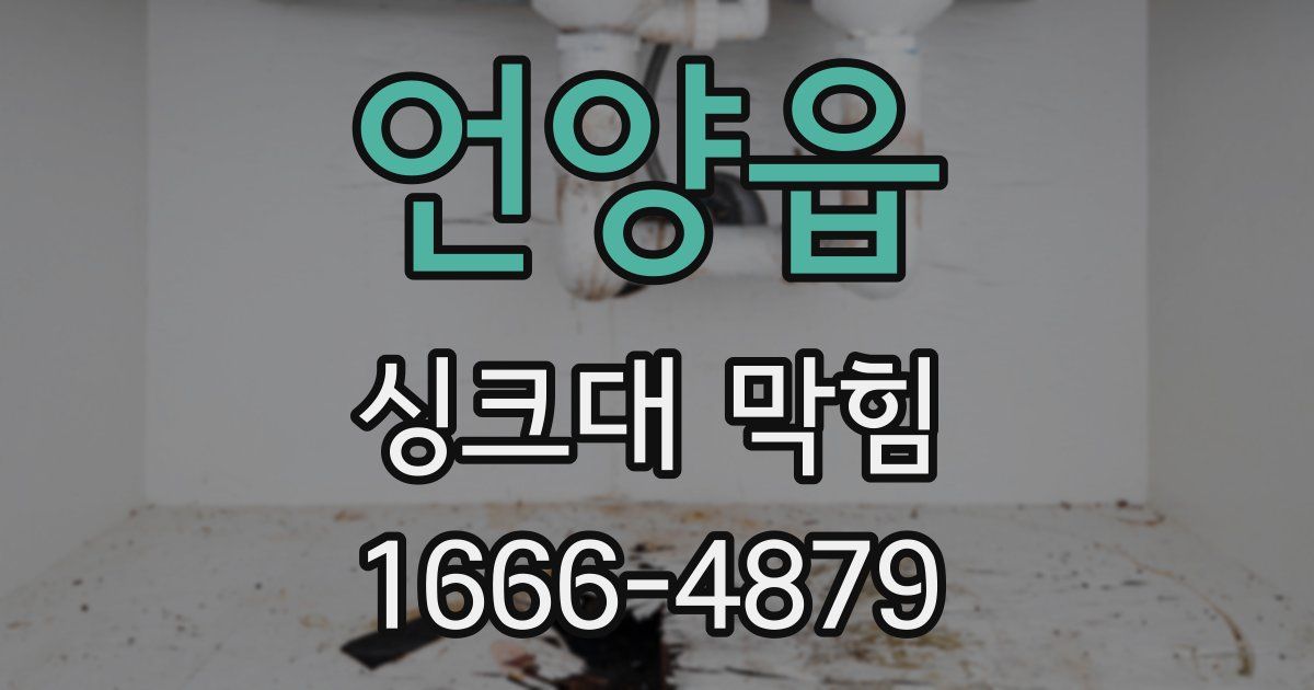 언양읍 싱크대 막힘