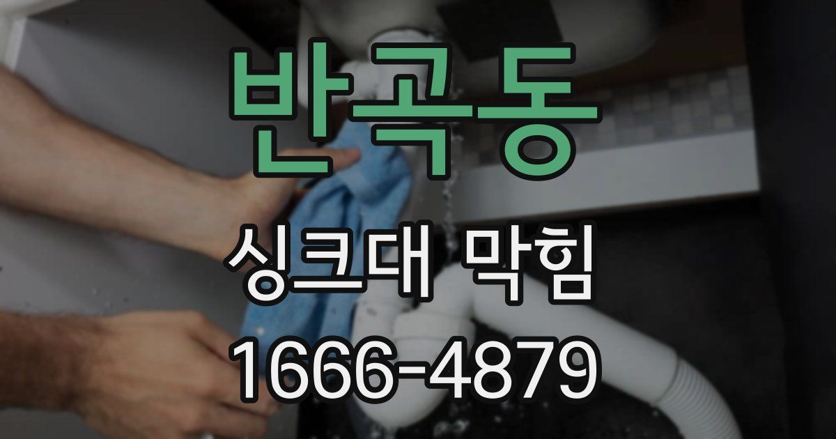 반곡동 싱크대 막힘