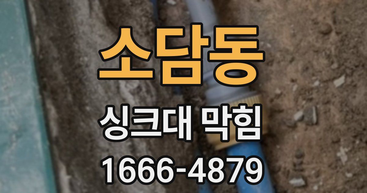 소담동 싱크대 막힘