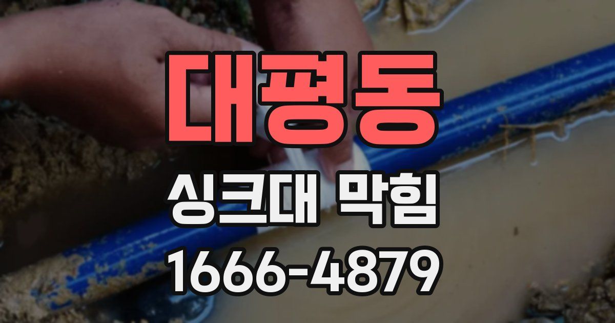 대평동 싱크대 막힘