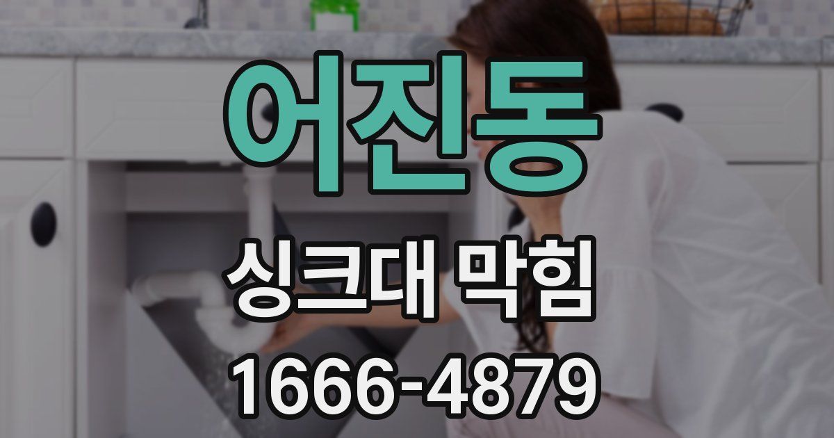 어진동 싱크대 막힘