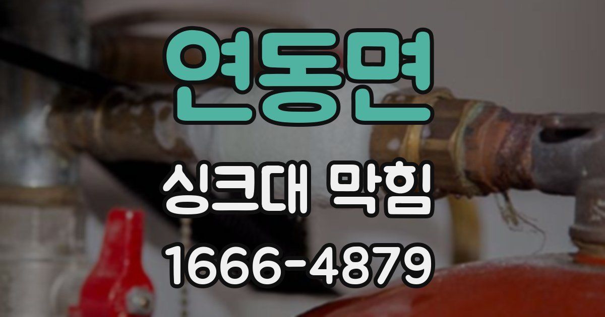 연동면 싱크대 막힘