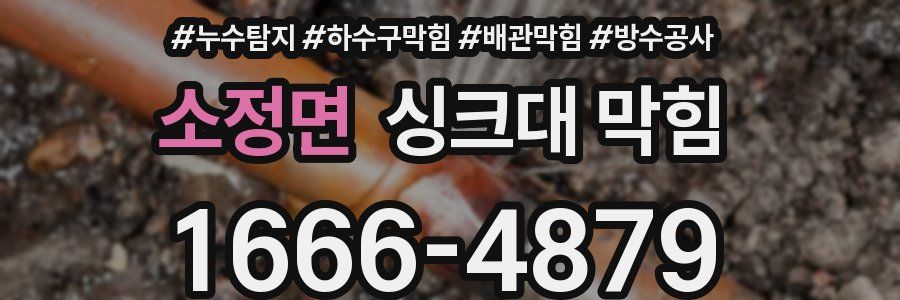 소정면 싱크대 막힘