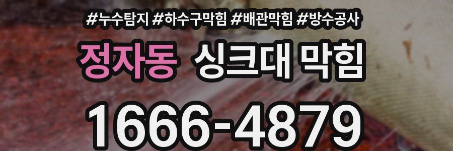 정자동 싱크대 막힘