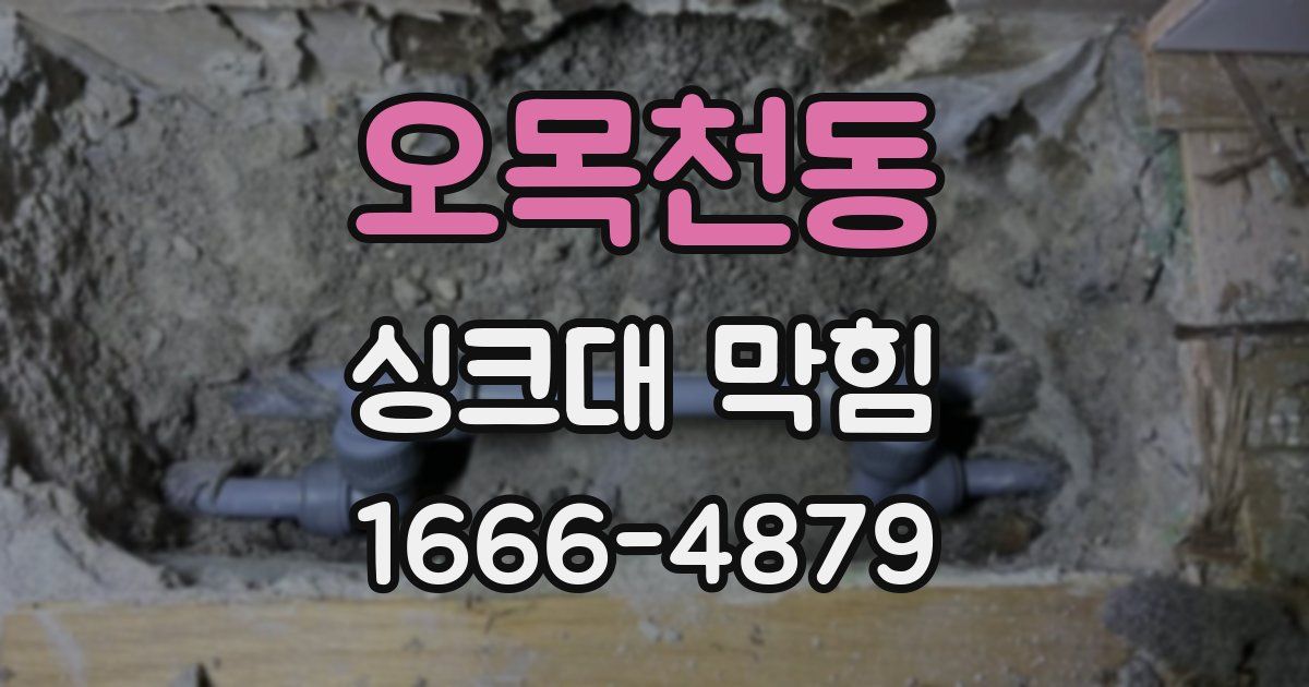 오목천동 싱크대 막힘