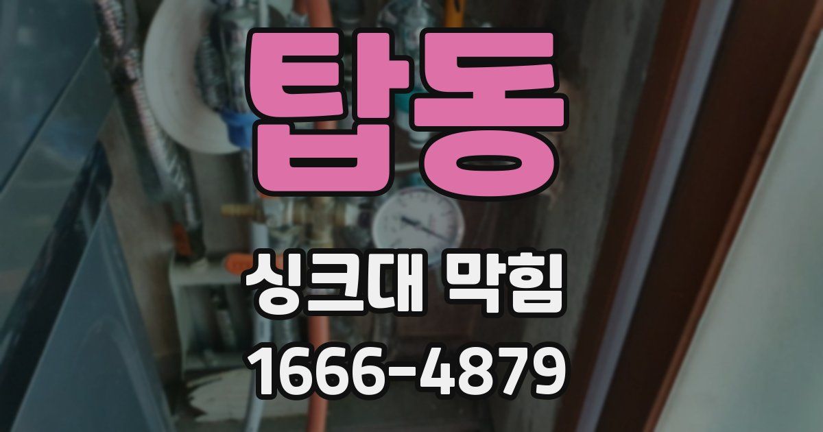 탑동 싱크대 막힘