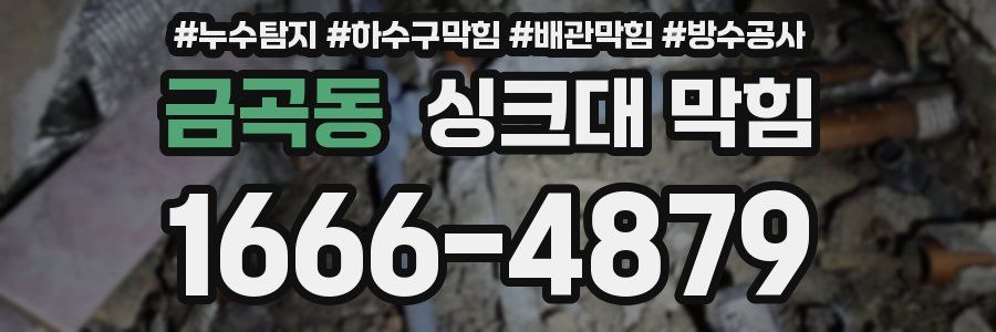 금곡동 싱크대 막힘