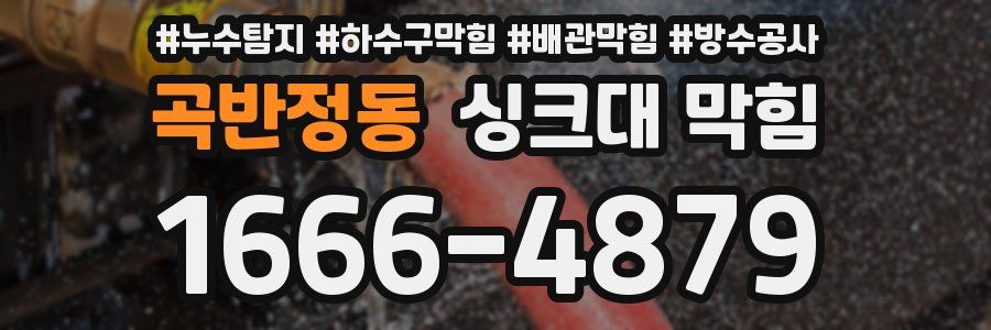 곡반정동 싱크대 막힘