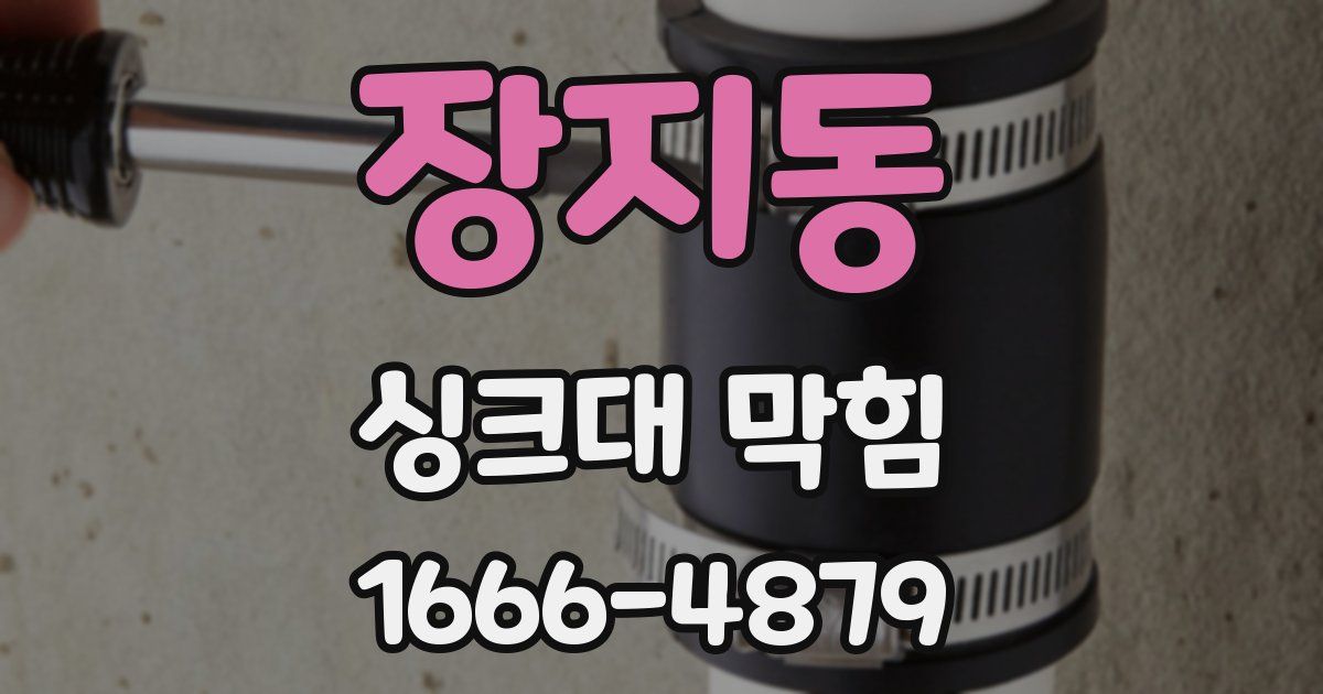 장지동 싱크대 막힘